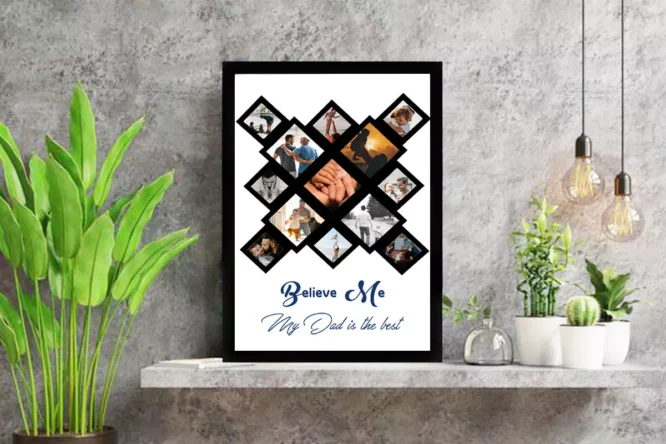 Customized My Dad Best Collage Frame